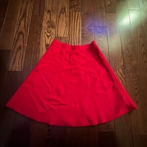 bebe Vibrant Red A-Line Skirt